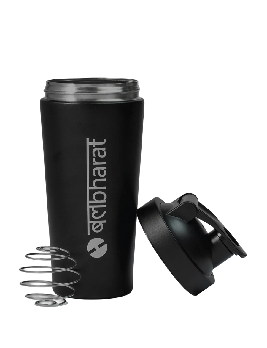 🎁 Metal Protein Shaker Bottle – Leak-Proof, Durable & Easy-Mix Shaker for Gym & Daily Use