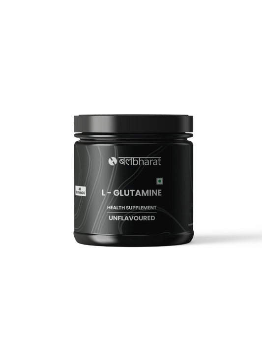Bal Bharat L-Glutamine | 5g Pure Glutamine, 200g Unflavoured | Muscle Recovery, Immune Support, Fast Absorption
