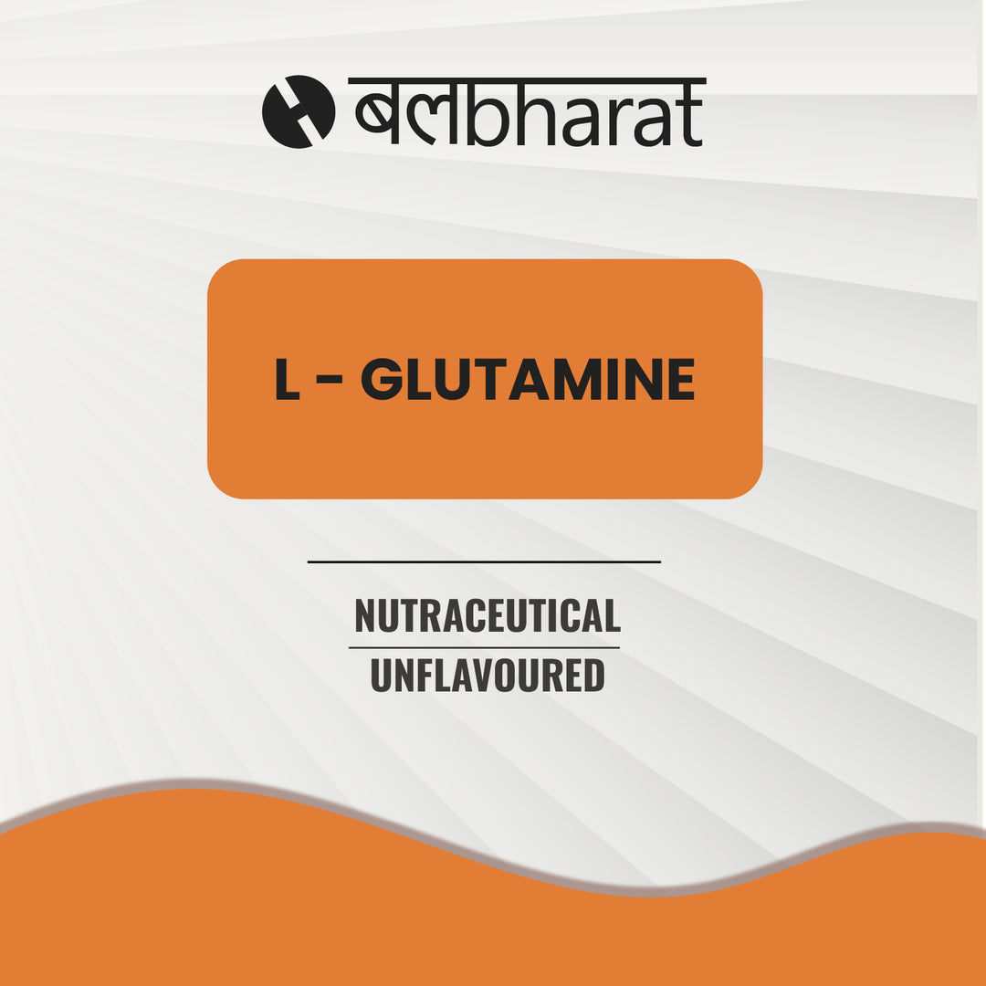 Bal Bharat L-Glutamine | 5g Pure Glutamine, 200g Unflavoured | Muscle Recovery, Immune Support, Fast Absorption