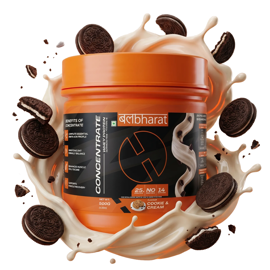 🎁 Bal Bharat Whey Protein Concentrate - 500g / Cookie & Cream